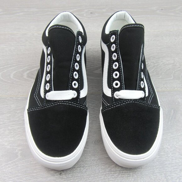 Vans Old Skool Stackform Womens Size 8 Black White Sneakers NEW - Picture 6 of 15